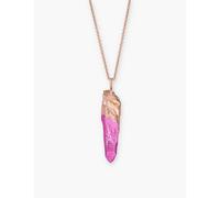 La Maison Couture Womens Rose the Rock Hound Hotrocks Alchemy Wand Ceramic-coated 18ct Yellow Gold-plated Vermeil Recycled Sterling-silver Pendant Necklace 1 Size