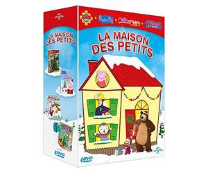 La Maison des Petits-Coffret : Sam Le Pompier-Volume 6 : Les préparatifs Pig-Peppa fête Masha et Michka-7-Tous sur la Glace + T'choupi à l'école-L'étoile de Noël [DVD]