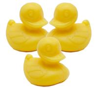 La Maison du Savon de Marseille - French Duck Shaped Soap for Body Wash or Decoration - Lemon Fragrance - 20g Novelty Bar - Set of 3