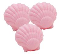 La Maison du Savon de Marseille - French Seashell Shaped Soap for Body Wash or Decoration - Rose Fragrance - 20g Novelty Bar - Set of 3