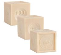 La Maison du Savon de Marseille - French Soap Cube for Laundry and Household Washing - Made with Organic Vegetable Oil - 600 Gram Cube - Set of 3