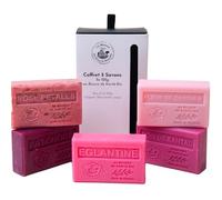 La Maison du Savon de Marseille - French Soaps - 5 x 125g Bars - Organic Shea Butter Skincare Gift Set - Blush Collection - Rose Petals - Cherry Blossom - Patchouli - Eglantine - Sandalwood