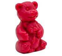 La Maison du Savon de Marseille - French Teddy Bear Shaped Soap for Body Wash or Decoration - Raspberry Fragrance - 20g Novelty Bar