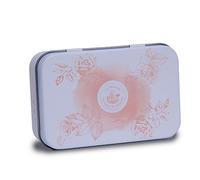 La Maison du Savon de Marseille - Rose Design Soap Tin - Shower Storage Soap Holder and Travel Soap Case - Holds 125g Bar of Soap