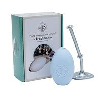 La Maison du Savon de Marseille - Wall Rotating Soap Holder - Wall Mounted for Easy Hand and Body Wash - Durable Brushed Matt Finish - With 270g Lotus Flower Fragrance French Argan Oil Soap