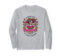 La Mama Mas Chingona Funny Spanish Mama Mujer Mexicana Long Sleeve T-Shirt