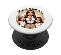 La Mama Mas Chula Cabrona Chingona Curvy Spanish Latina Mom PopSockets Adhesive PopGrip