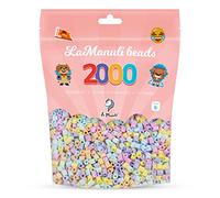La Manuli Fuse Beads, Approx. 2000 Pieces Midi (5mm) Ironing Beads in a Resealable Bag