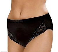 La Marquise 3 Pack Ladies Women High Leg Briefs Knickers Lace Comfort Cotton Women Underwear Underpants