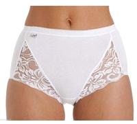 La Marquise Ladies 3 Pack Cotton Comfort Full Maxi Briefs Knickers (22, White)