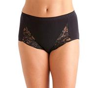 La Marquise Ladies Combed Cotton Low Cut Leg Stretch Maxi Brief Pants Knickers Underwear Black 3 Pack 16
