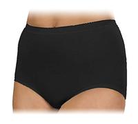 La Marquise Ladies Combed Cotton Maxi Briefs 3 Pairs Pack. Full Bottom Coverage and Low Cut Leg Style with Soft threads and elastics. Black size 12