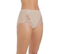 La Marquise Ladies Lace Maxi Briefs Cotton Rich Full Coverage Knickers Underwear 3 Pairs Beige Nude Size 12