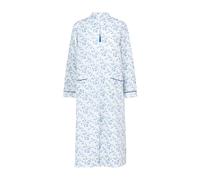 La Marquise Ladies 'Moonlit Tulip' Mock Quilt Zip Robe 67542 Blue M-L
