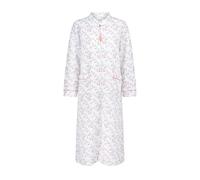 La Marquise Ladies 'Moonlit Tulip' Mock Quilt Zip Robe 67542 Peach M-L