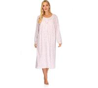 La Marquise Ladies 'Vintage Blossoms' Long Sleeve Jersey Nightie