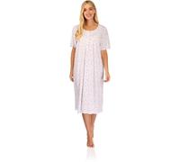 La Marquise Ladies 'Vintage Blossoms' Short Sleeve Nightie 05369 Lilac S-M