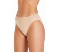 La Marquise Women's 6 Pack Cotton Comfort Stretch High Leg Briefs in Beige | Size: 10 La Marquise Beige 10