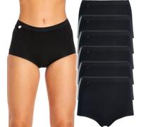 La Marquise Women's 6 Pack Cotton Rich Maxi Briefs (Black, UK, 16 EU 44)