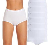 Ladies Combed Cotton Low Cut Leg Stretch Maxi Brief Pants Knicker Underwear 3pk. to Fit UK Sizes 12-14 - 16-18 - 20-22 La Marquise (18, White)