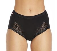 La Marquise Women's 6 Pack Cotton Rich Maxi Lace Brief (Black, UK, 18 EU 46)