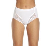 La Marquise Women's 6 Pack Cotton Rich Maxi Lace Brief (White, UK, 14 EU 42)