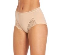 La Marquise Women's 6 Pack Cotton Rich Maxi Lace Brief (Beige, UK, 18 EU 46)