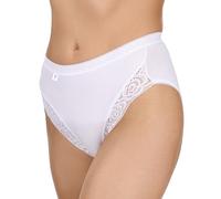 La Marquise Women's 6 Pack Lace High-Leg Briefs (White UK,12 EU, 40)