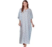 La Marquise Women's Women's Primrose in Bloom Kaftan - One Size (UK 12-26) in Blue La Marquise Blue One Size