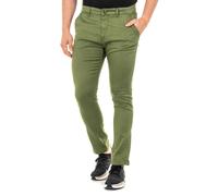 La Martina LMT018 Mens Chinese cut trousers - Green Cotton - Size 36 (Waist)
