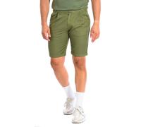 La Martina Mens Bermuda shorts with straight cut hem TMB004-TL121 - Green Linen - Size 36 (Waist)