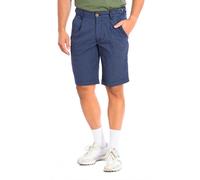 La Martina Mens Bermuda shorts with straight cut hems and belt loops TMB006-JQ035 man - Blue Cotton - Size 34 (Waist)