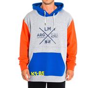 La Martina Mens Hoodie TYF310-FP538 - Grey Cotton - Size 3XL