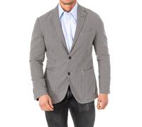La Martina Mens Long sleeve blazer with lapel collar HMJA01 man - Blue Cotton - Size EU 48 (Mens)