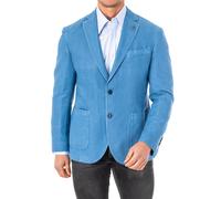La Martina Mens Long sleeve blazer with lapel collar JMJA01 man - Blue - Size EU 52