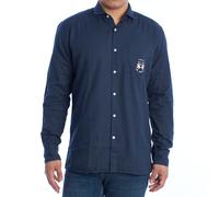 La Martina Mens Long Sleeve Oxford Shirt YMC008-OX077 Men - Blue - Size 2XL
