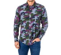 La Martina Mens Long sleeve shirt with lapel collar LMC033 man - Multicolour Cotton - Size X-Large