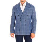 La Martina Mens Long-sleeved blazer with regular fit LMJA03-TL101 man - Blue Cotton - Size IT 50 (Men's)