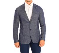 La Martina Mens Long-sleeved blazer with regular fit PMJA04-TW338 man - Blue - Size EU 50