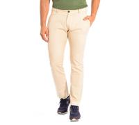 La Martina Mens Long trousers with straight cut and hems TMT014-TL121 for men - Beige Linen - Size EU 38 (Womens)