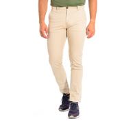 La Martina Mens Long trousers with straight cut hems TMT002-TW417 man - Beige Cotton - Size 30 (Waist)