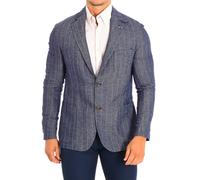 La Martina Mens Regular fit long-sleeved blazer TMJ003-TL124 man - Blue - Size EU 52