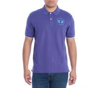 La Martina Mens Regular Fit Short Sleeve Polo YMP001-PK001 - Violet - Size Medium