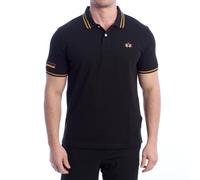 La Martina Men's Regular Fit Short Sleeve Polo YMP014-PK031 Black
