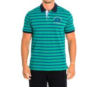 La Martina Mens Short Sleeve Polo TMP024-PK147 man - Green Cotton - Size Medium
