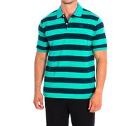 La Martina Mens Short Sleeve Polo TMP327-JS314 man - Green Cotton - Size Small