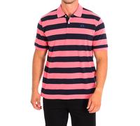 La Martina Mens Short Sleeve Polo TMP327-JS314 man - Pink Cotton - Size Medium