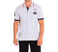 La Martina Mens Short Sleeve Polo TMP602-PK097 man - Grey Cotton - Size Small