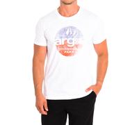 La Martina Mens Short Sleeve T-Shirt TMR313-JS259 - White Cotton - Size Large