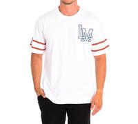 La Martina Mens Short Sleeve T-Shirt TMR316-JS206 - White Cotton - Size Small